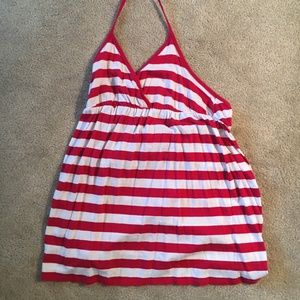 Red & White Striped Gap Tank Top